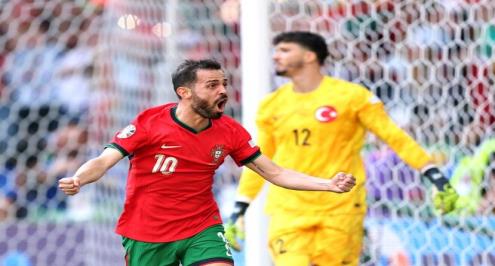 الأول في اليورو.. برناردو سيلفا يفتتح أهداف البرتغال أمام تركيا (فيديو)